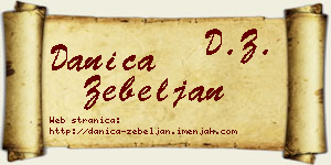 Danica Žebeljan vizit kartica